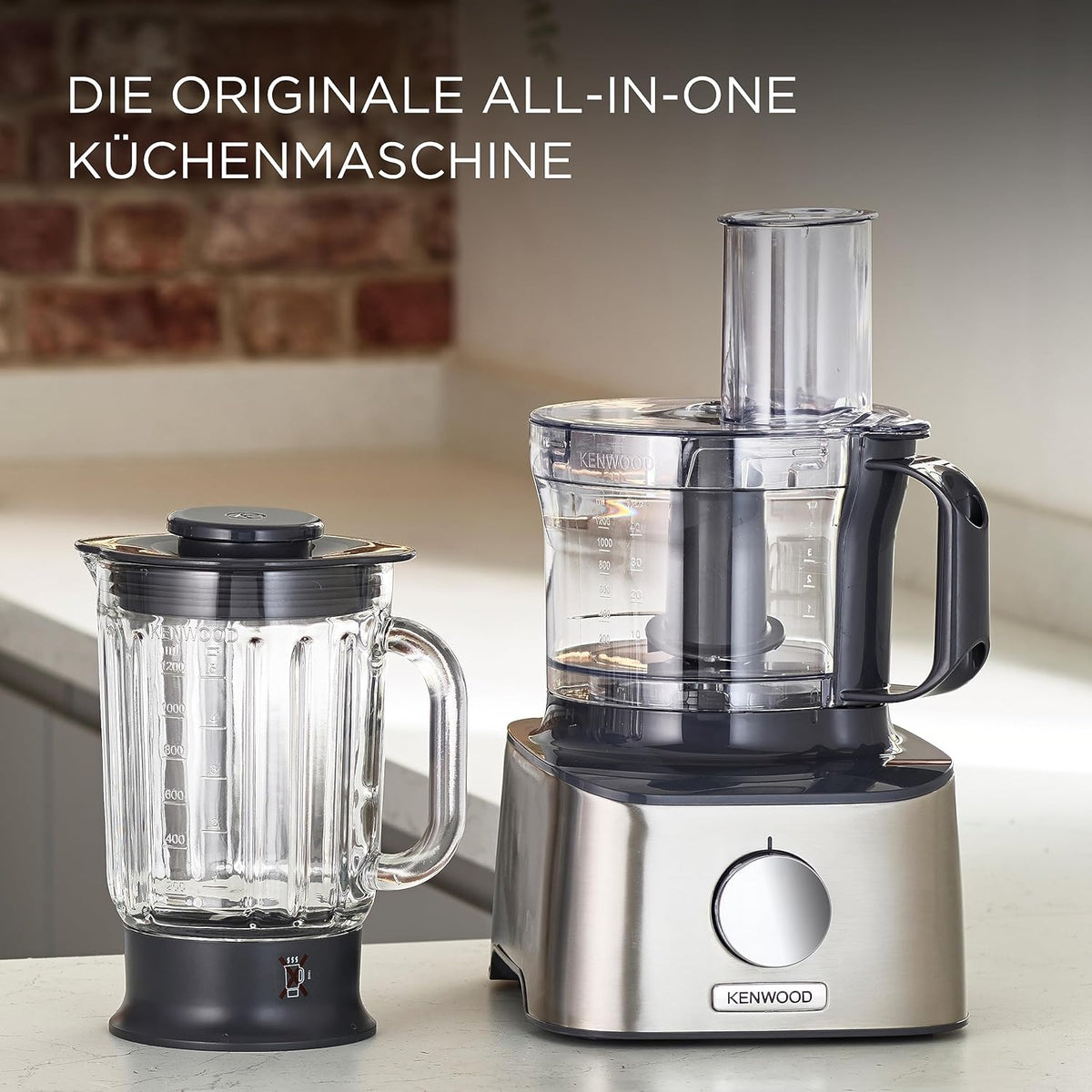 Kenwood MultiPro Compact Food Processor FDM307SS – 800W, 2.1L Bowl