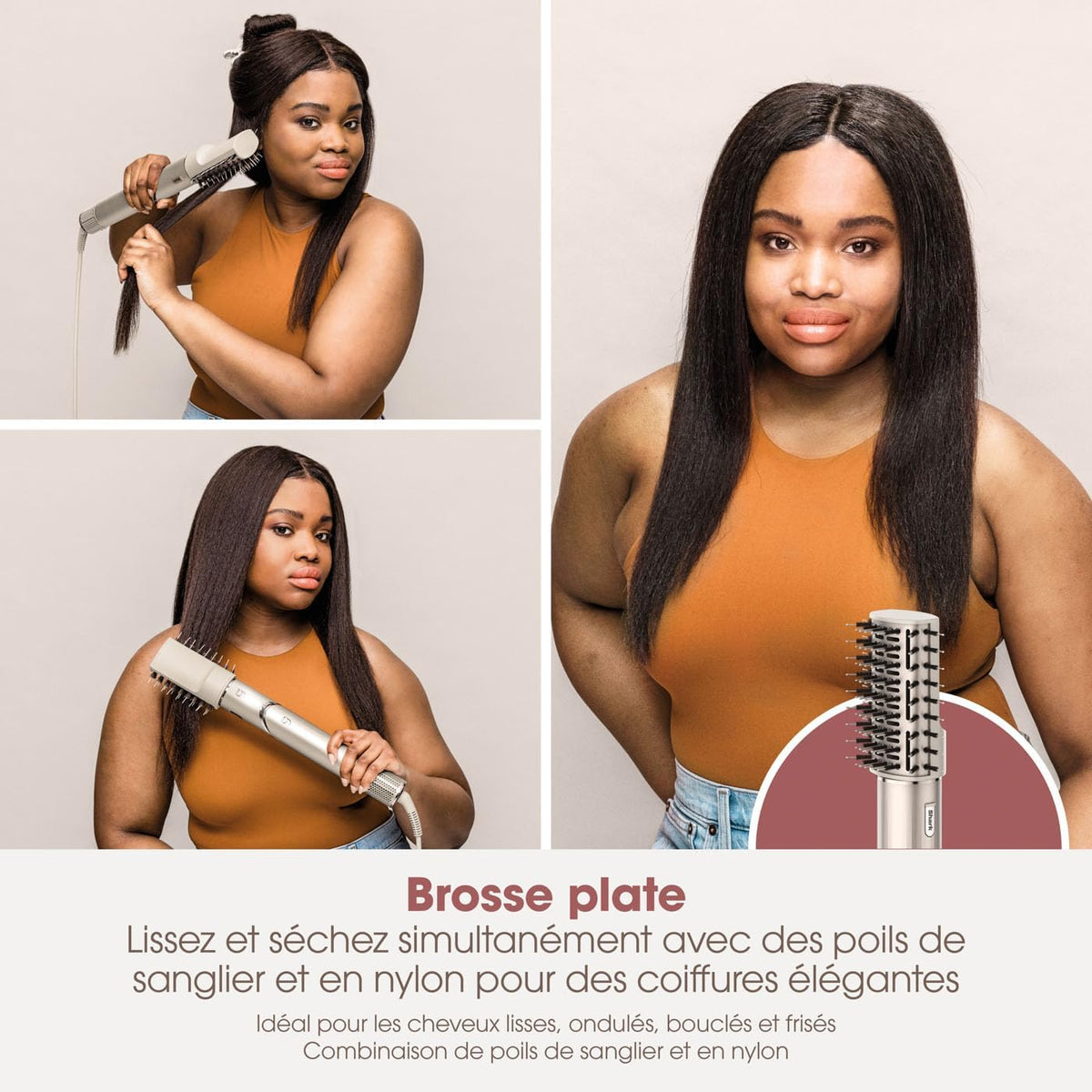 Shark FlexStyle 5-in-1 Air Styler & Hairdryer – Champagne (HD446SLEU)