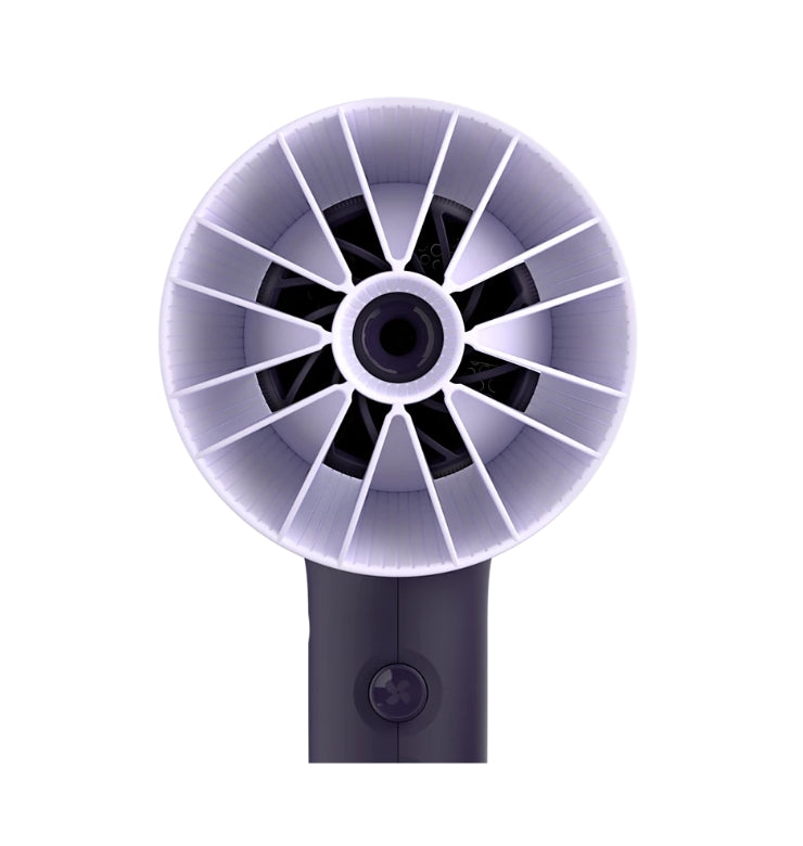 Taghareed Philips 3000 Series purple hair dryer with ThermoProtect attachment and 6 heat/speed settings.