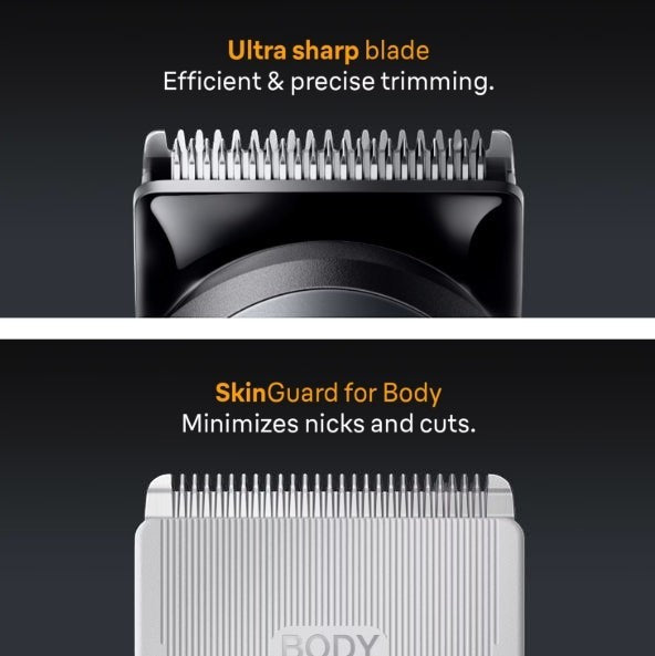 Braun All-in-One Style Kit Series 5 5560 with ultra sharp blade for precise trimming and SkinGuard for body.
