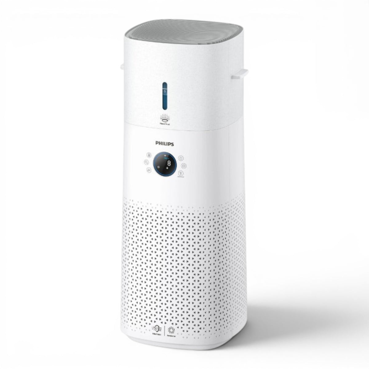 Taghareed Philips Series 3000 2-in-1 white air purifier and humidifier with digital display and HEPA filter