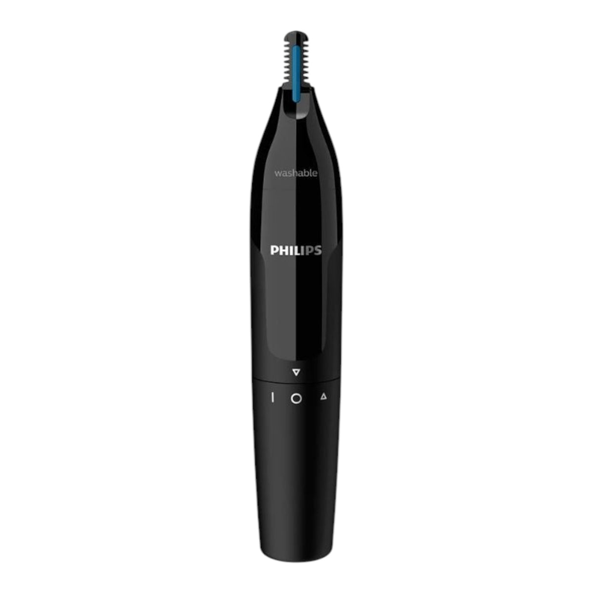 Taghareed Philips Series 1000 black nose and ear trimmer with PrecisionTrim technology and Protective Guard. Washable.
