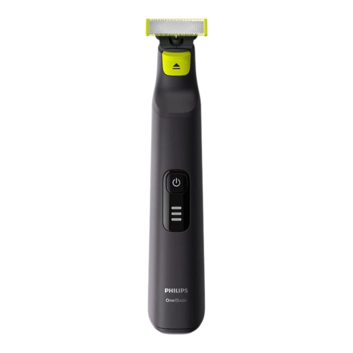 Taghareed Philips OneBlade Pro QP6530/23 electric trimmer with a dual-sided blade and 12 length settings for beard grooming.