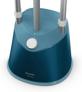 Philips 1000 Series Garment Steamer with StyleBoard, stand steamer showing a sleek design and steaming head for clothing refreshment
