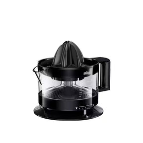Black Braun juicer on a white background