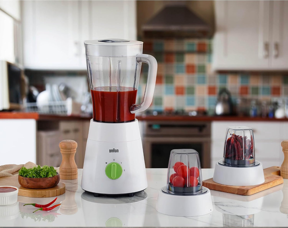 Braun JB0123WH 3-in-1 Jug Blender, 500 W, 1.75 L