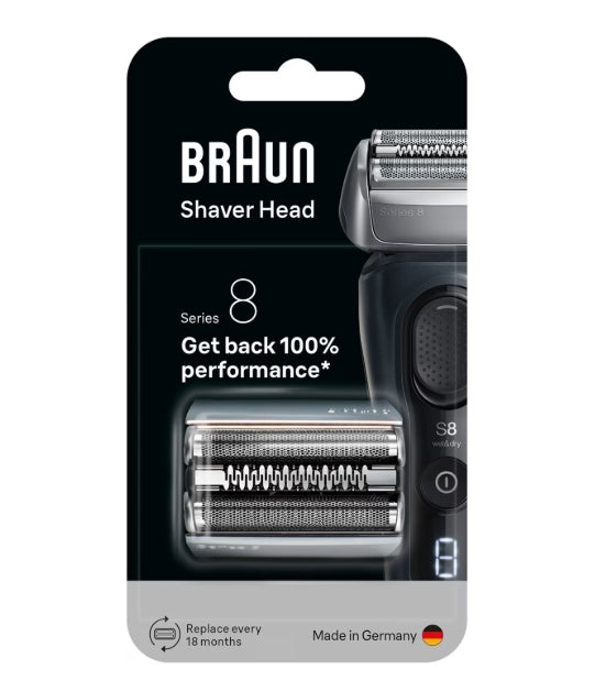 Braun Series 8 Replacement Shaver Head 83M – 4+1 Technology, Skin Guard & Made in Germany