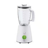 Braun TributeCollection white jug blender with a 2L BPA-free plastic jug, 800W motor, 5 speeds, and turbo function. Features a unique triangular jug for optimal blending.