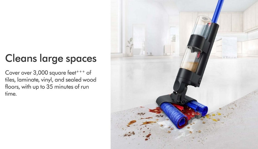 Dyson WashG1 Wet Floor Cleaner - Matte Black/Ultra Blue, Double Roller