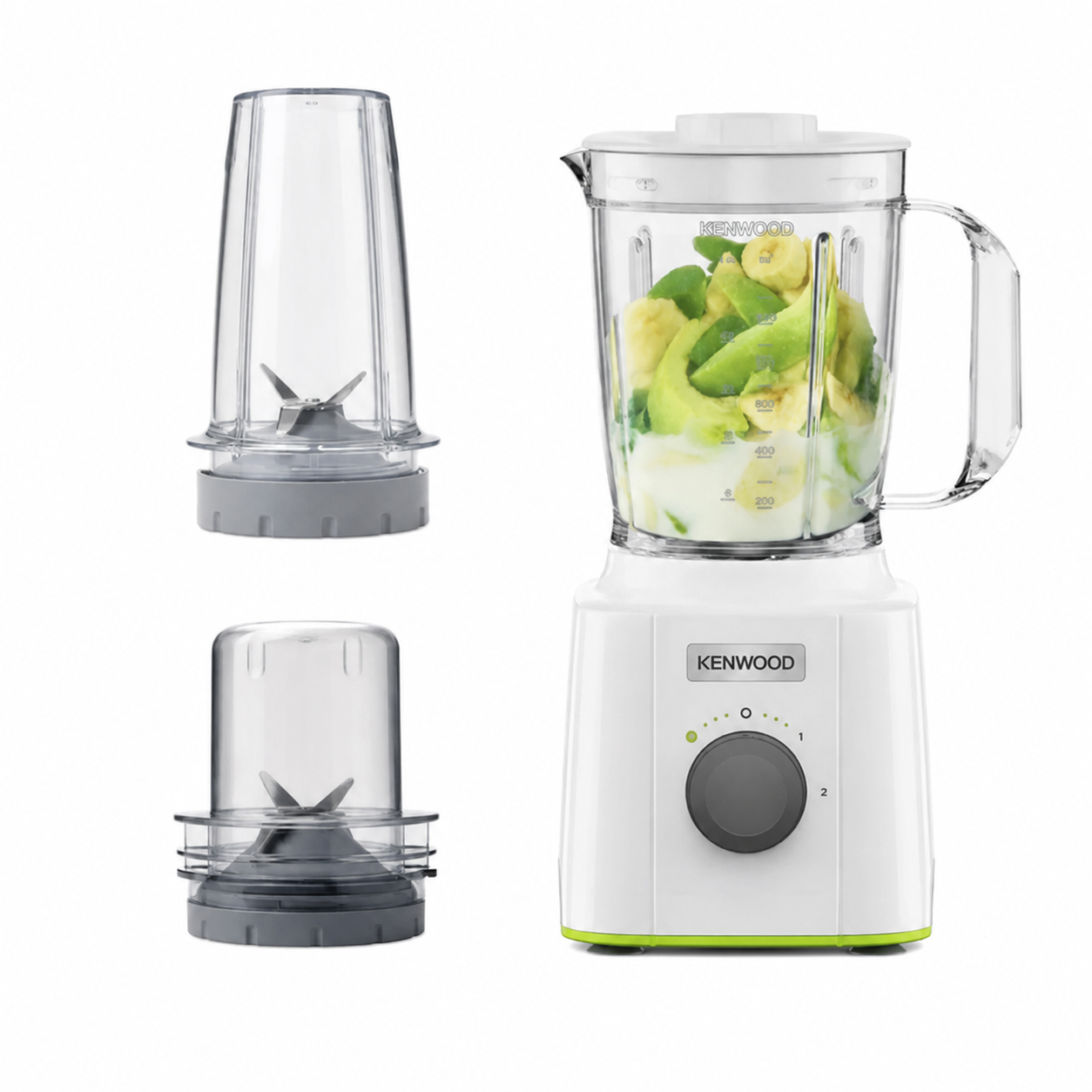 Kenwood Blend-Xtract Blender BLP31.D0WG – 350W, 1L, Multi Mill & Smoothie2Go Bottle