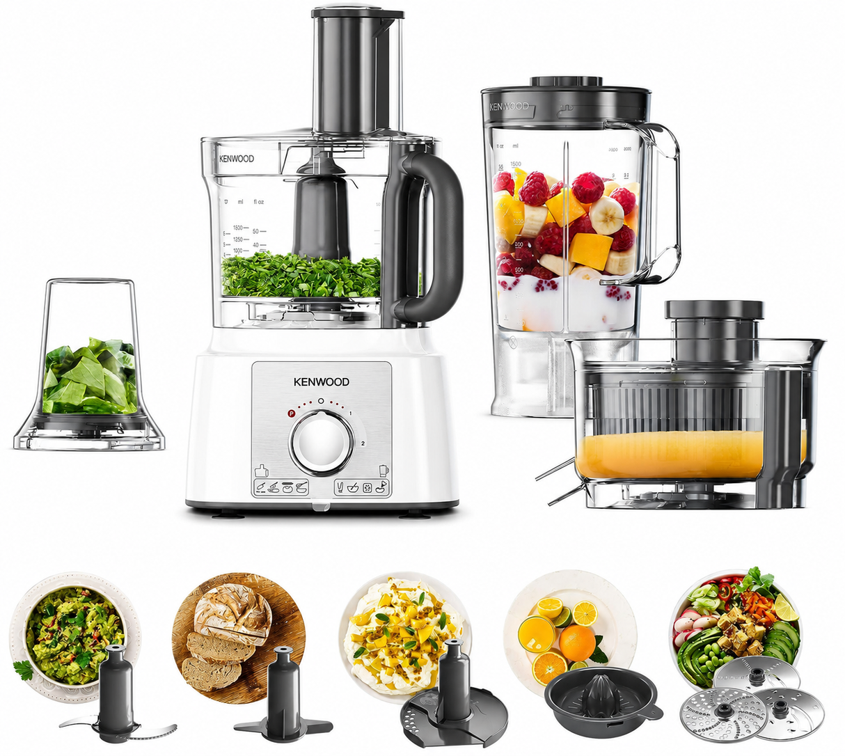 Kenwood Food Processor 1000W 3L — FDP65.750WH