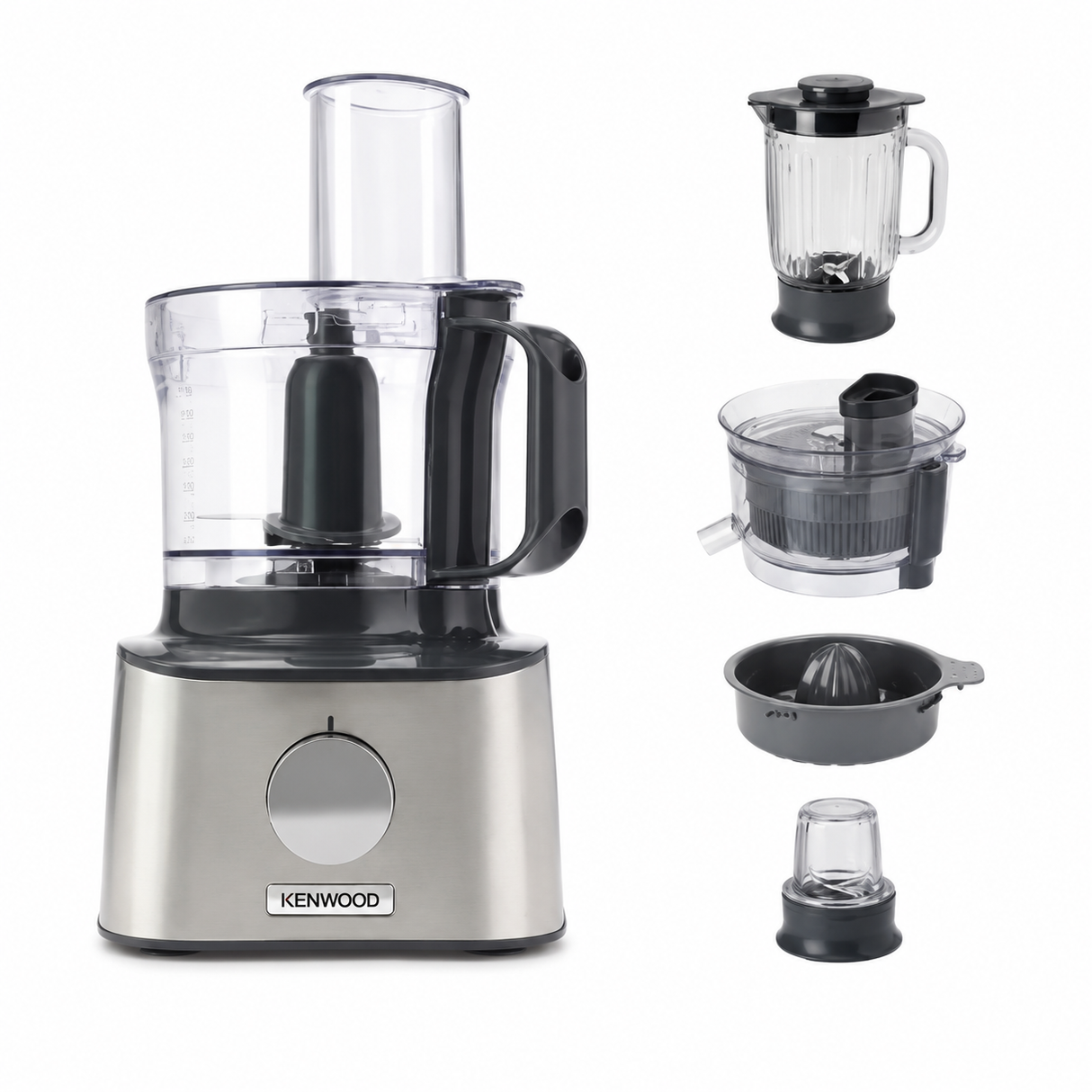 Kenwood MultiPro Compact Food Processor FDM307SS – 800W, 2.1L Bowl