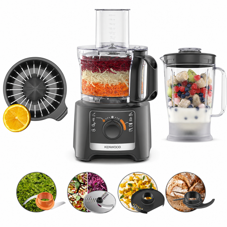 Kenwood MultiPro Compact Food Processor & Blender 800W — FDP31.270GY