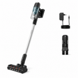 Taghareed Philips 3000 Series Cordless Vacuum XC3031/61, black and silver, with LED nozzle and 25.2V battery.