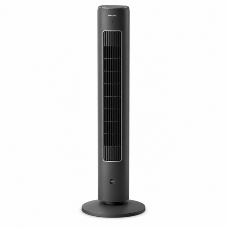 Taghareed Philips 5000 Series Tower Fan CX5535/11, slim, 105cm tall, oscillating, 3 speeds, 3 modes, remote control, timer, aroma diffuser, 40W