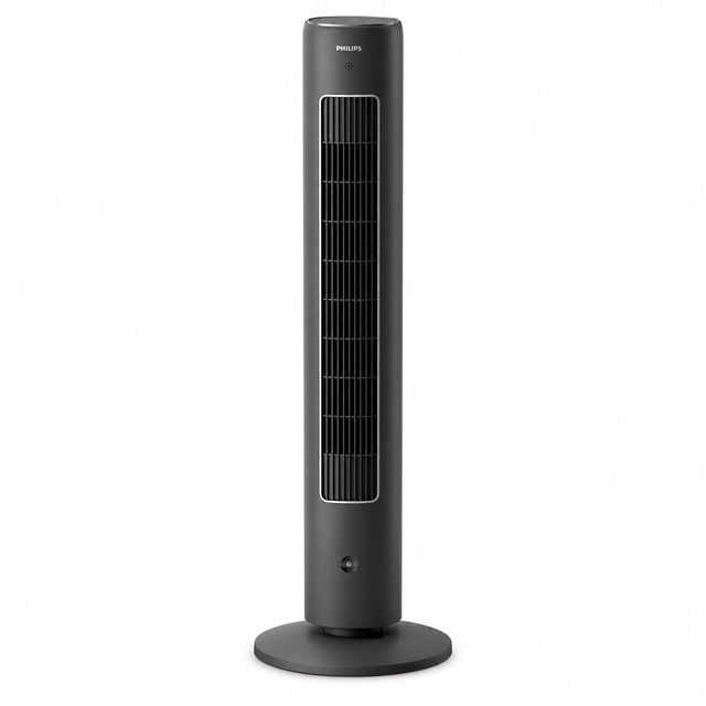 Taghareed Philips 5000 Series Tower Fan CX5535/11, slim, 105cm tall, oscillating, 3 speeds, 3 modes, remote control, timer, aroma diffuser, 40W
