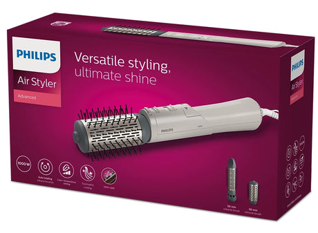 Taghareed Philips 7000 Series Airstyler BHA710/13 with rotating 50mm brush and retractable 30mm brush, ionic care, and tourmaline ceramic coating.