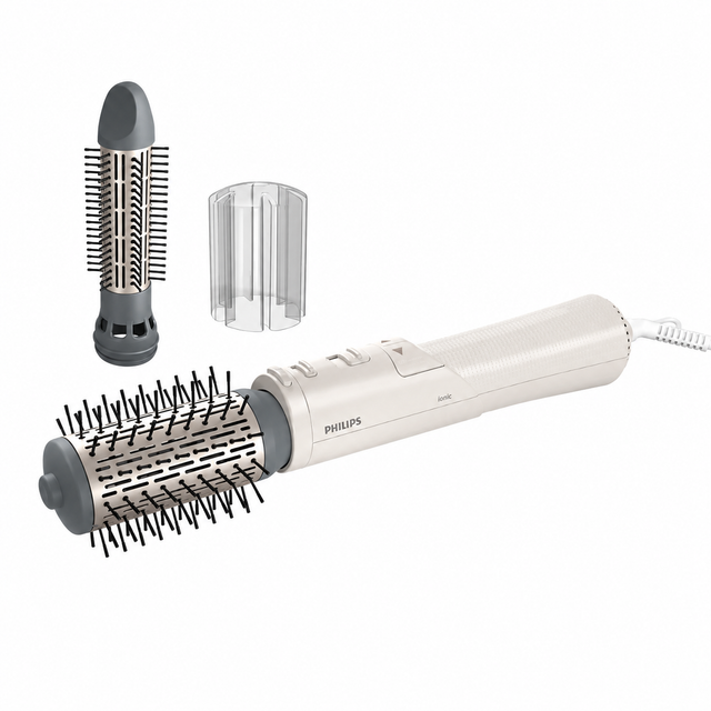 Taghareed Philips 7000 Series Airstyler BHA710/13 with rotating 50mm brush and retractable 30mm brush, ionic care, and tourmaline ceramic coating.