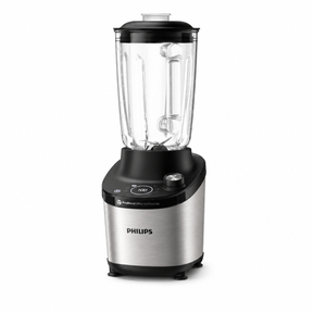 Taghareed Philips 7000 Series High Speed Blender HR3760/00 with 1500W motor, 2L glass jar, ProBlend Ultra Technology, and Quick Select Programs.