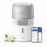 Taghareed Philips Air Humidifier 5000 Series HU5710/00, white, NanoCloud technology, 4.5L tank, 400ml/hr, 56 sqm coverage, app control.