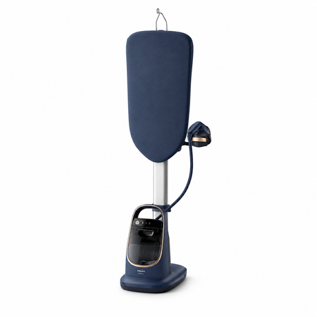 Taghareed Philips All-in-One Ironing Solutions 8500 Series AIS8530/26 with detachable board and 1.2L water tank.