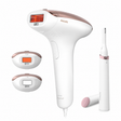 Taghareed Philips Lumea Advanced IPL 7000 Series BRI923/60 hair removal device with 3 attachments and a trimmer.