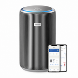 Taghareed Philips Smart Air Purifier 4200 Series AC4220/12, black and silver, with app control
