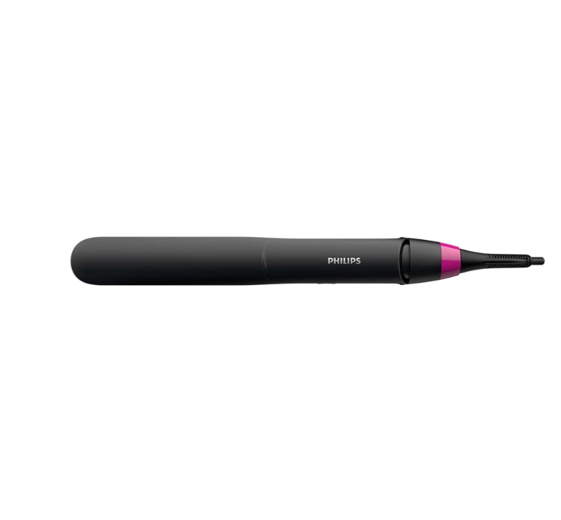 Taghareed StraightCare Essential ThermoProtect hair straightener with black body and pink ceramic plates.