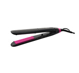 Taghareed StraightCare Essential ThermoProtect hair straightener with black body and pink ceramic plates.