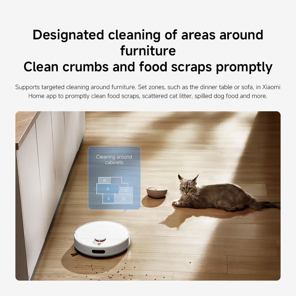 Xiaomi Robot Vacuum H40 – 10,000Pa Suction, Anti-Tangle Technology & Auto Dust Collection