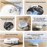 Xiaomi Robot Vacuum S40 Pro – 15,000Pa Suction, Dual Rotary Mops & Smart Laser Navigation