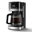 CONTI American Coffee Maker CM 3032 BS, 11-cup capacity, black with digital display and glass carafe.