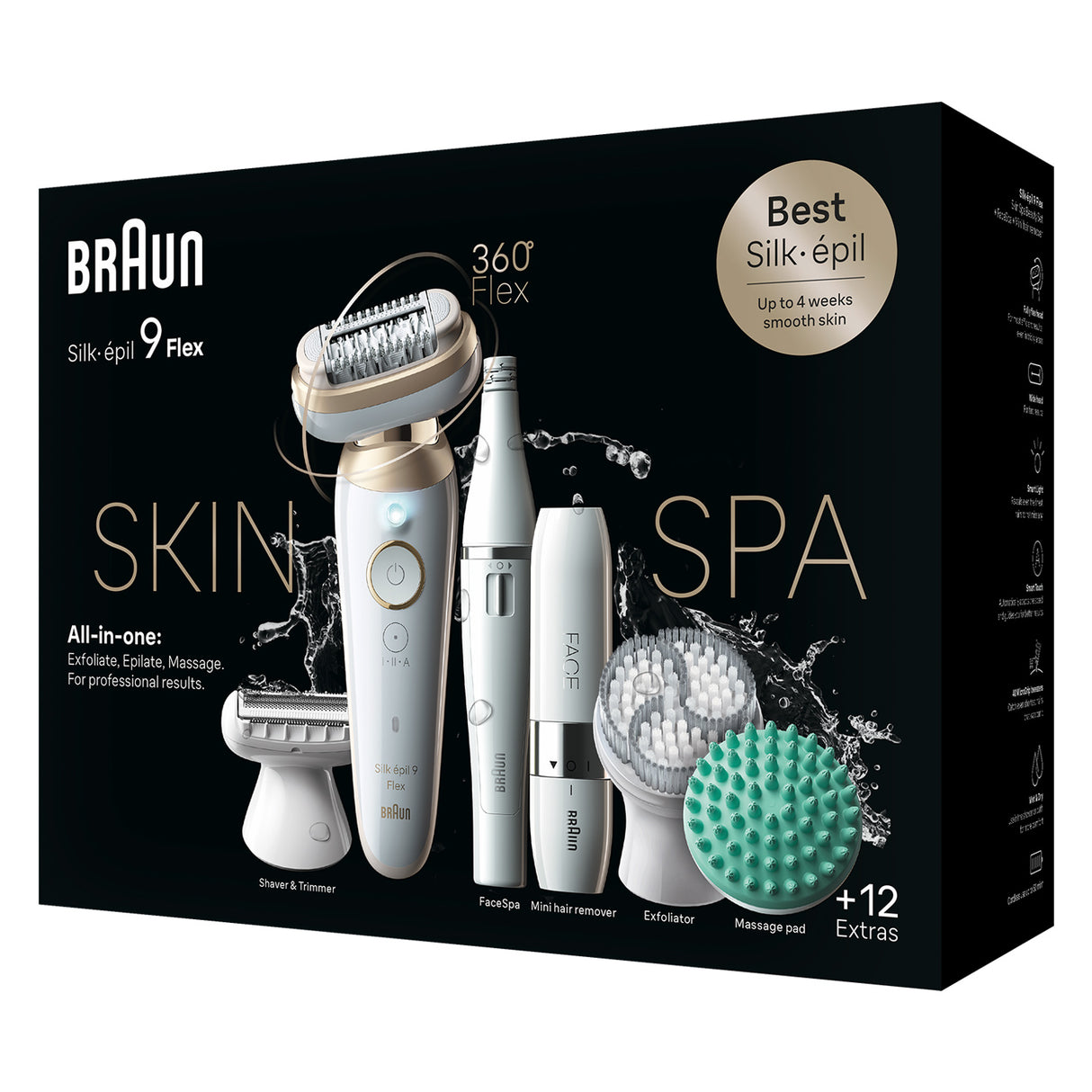 Braun Silk-épil 9 Flex SkinSpa 9-681 3D Epilator