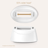 Braun Silk-expert Pro 5 IPL hair removal device with wide gold head, designed for effective at-home hair reduction.
