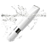 Taghareed Braun Body Mini Trimmer BS1000, white, waterproof, portable body groomer with precision head.