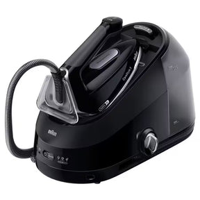 Taghareed Braun CareStyle 5 IS5249BK black steam generator iron with 2L water tank and FreeGlide 3D soleplate.