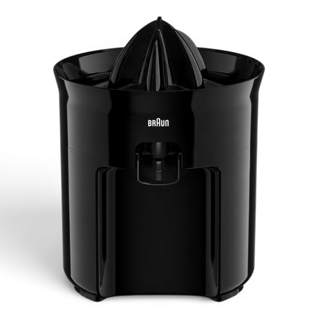 Taghareed Braun CitrusQuick 3 electric citrus juicer, black, 350ml capacity, automatic on/off, direct serve spout, anti-drip.