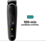 Taghareed Braun Multi Grooming Kit MGK5440, black, wet & dry, 100-min cordless runtime, Li-Ion battery