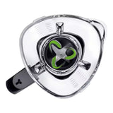 Taghareed Braun PowerBlend 7 blender lid with green blades and measurement markings