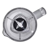 Taghareed Braun PowerBlend 1 JB1000 clear plastic blender jar with stainless steel blades and silver handle.