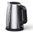 Taghareed Braun PurShine WK1500BK stainless steel electric kettle with black handle, 1.7L capacity, 2200W