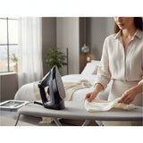 Taghareed Braun TexStyle 3 Steam Iron SI3055BK, black with silver soleplate, 2400W, 3D FreeGlide technology for easy ironing.