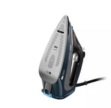 Braun TexStyle 9 Steam Iron SI9682DB, dark blue and silver, with EloxalPlus soleplate and FreeGlide 3D technology.