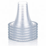 Tagged Braun ThermoScan LF40 lens filters, 40 pack. Clear, disposable plastic covers for ear thermometer hygiene and accuracy.