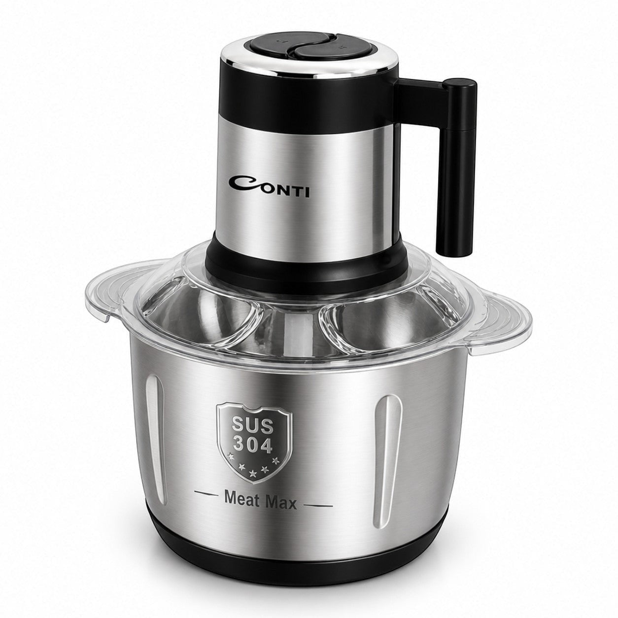 Taghareed CONTI CH 55002 SS 5L 500W electric chopper with stainless steel bowl and 6 blades