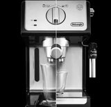 Taghareed De'Longhi ECP 35.31 manual espresso and cappuccino machine with stainless steel accents and adjustable steam wand.