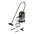 Taghareed Kärcher 1800W 20L barrel vacuum cleaner with blower function and multiple attachments. Black and yellow.