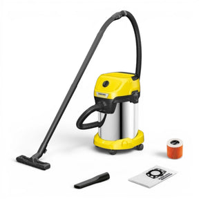 Taghareed Kärcher WD 3 S V wet & dry vacuum cleaner with 17L stainless steel container and blower function.