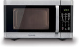 Taghareed Kenwood 42L digital microwave with grill function, 1100W, stainless steel finish, and digital display.