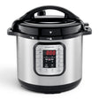 Taghareed Kenwood 16-in-1 electric pressure cooker, 8L multicooker PCM80, silver and black with digital display and 16 cooking programs.